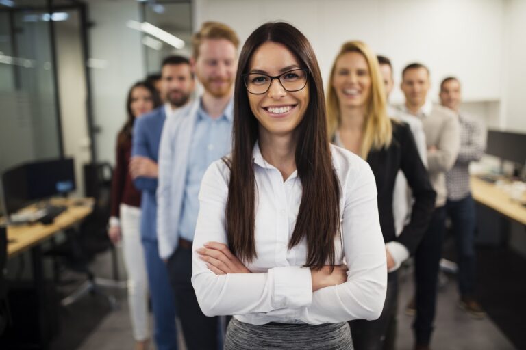 Group of leaders smiling