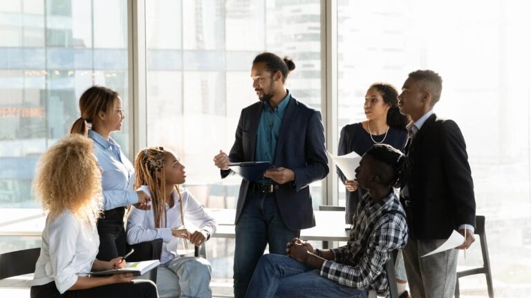 Management team in a meeting