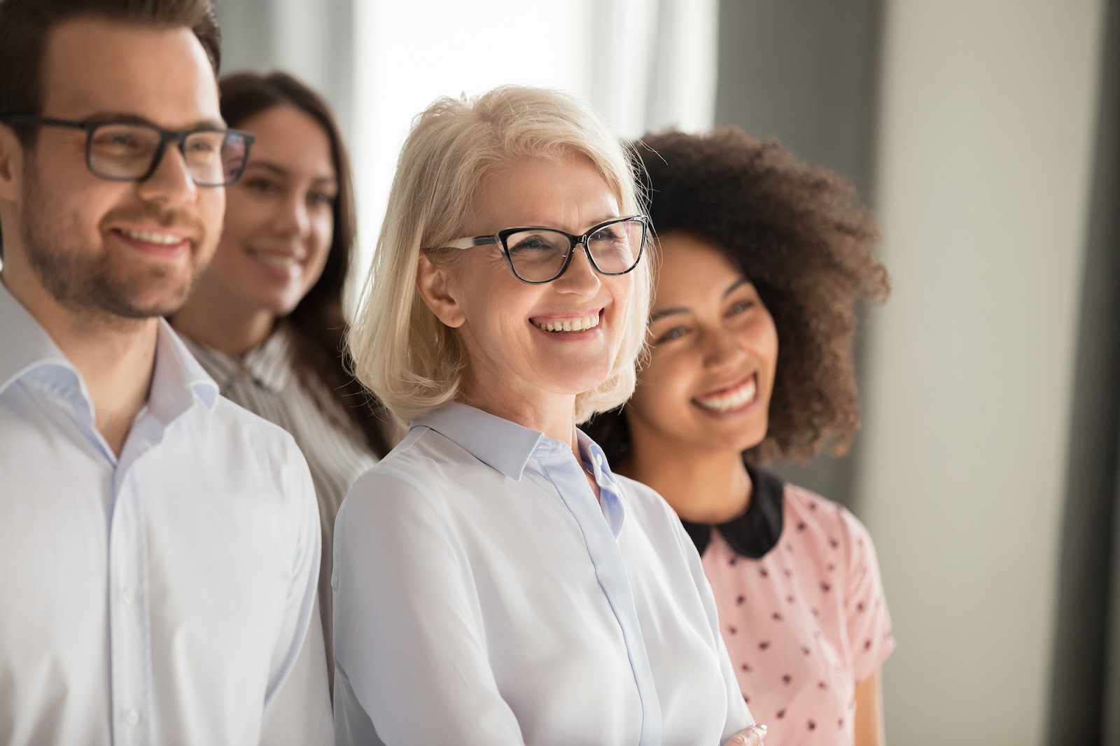 Group of women on a team