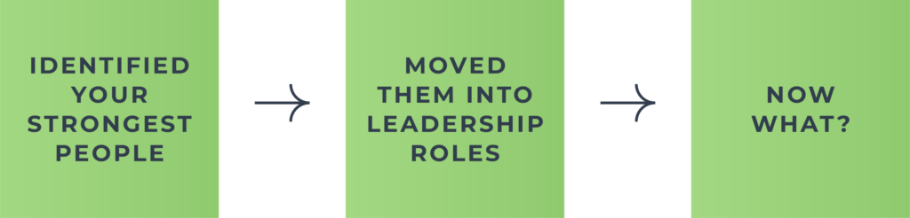 What happens after you promote your strongest contributors?