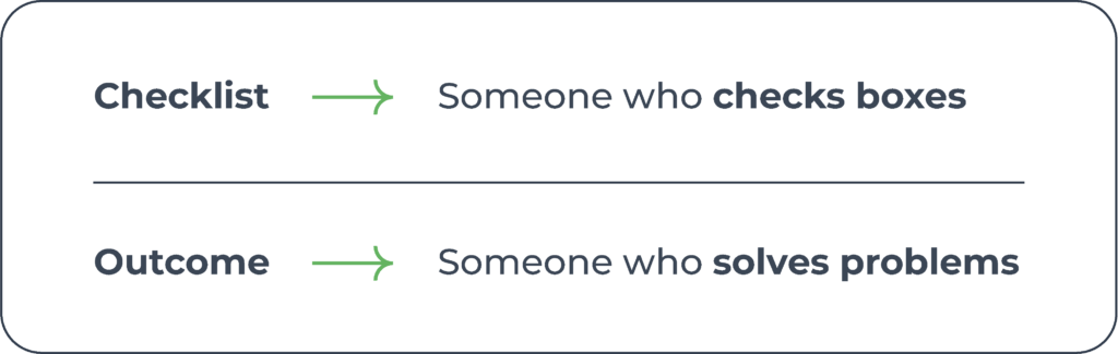 Delegate outcomes, not tasks